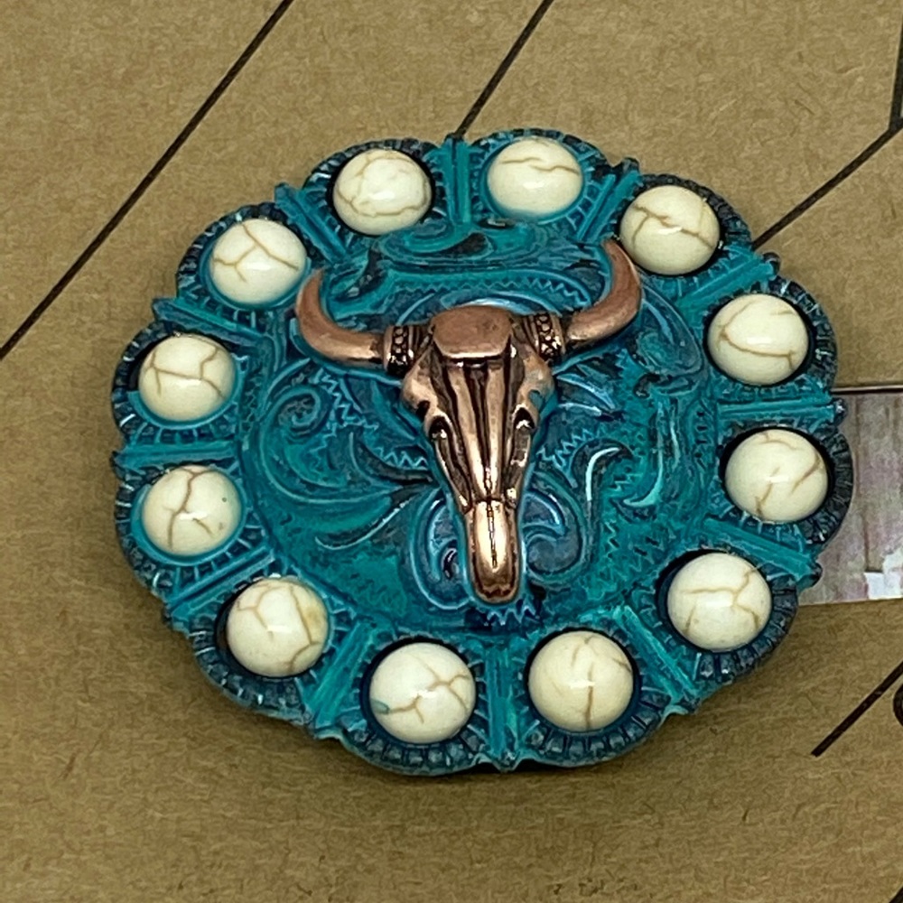 Longhorn with Concho Phone Grip & Stand